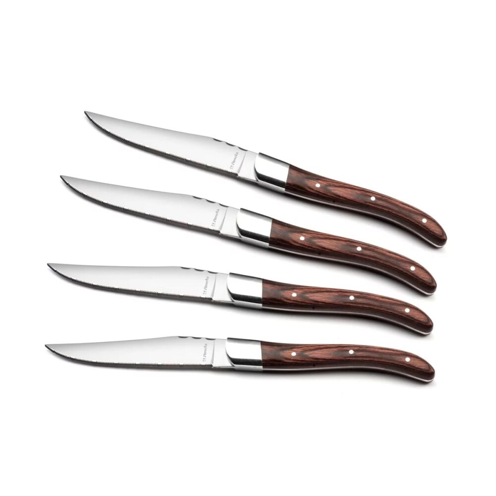 ROYAL STEAK Set 4 coltelli bistecca legno