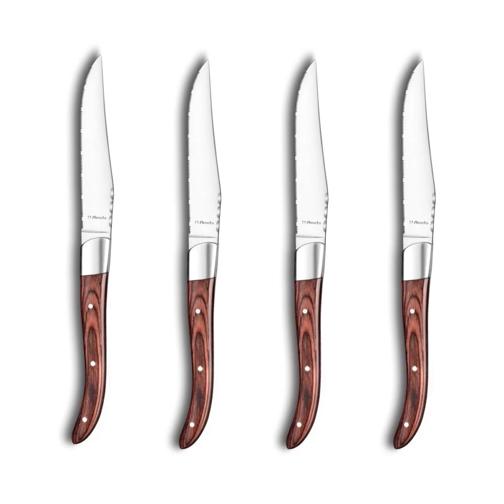 ROYAL STEAK Set 4 coltelli bistecca legno - immagine 2