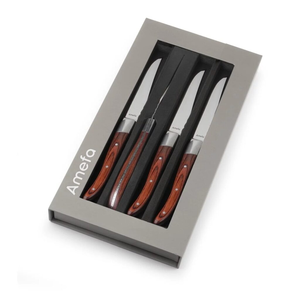 ROYAL STEAK Set 4 coltelli bistecca legno - immagine 4