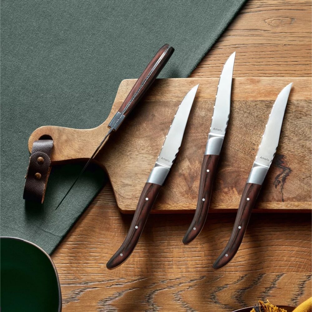 ROYAL STEAK Set 4 coltelli bistecca legno - immagine 5