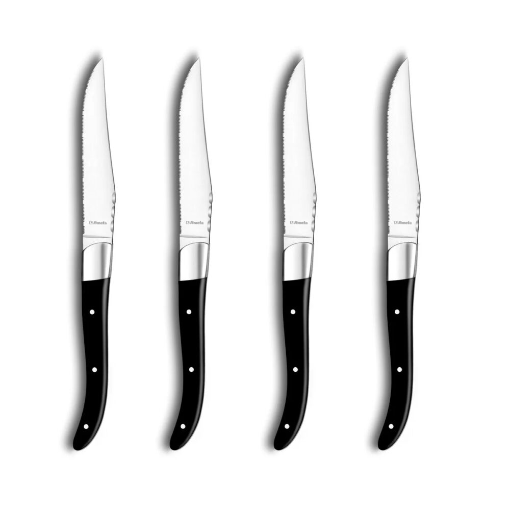 ROYAL STEAK Set 4 coltelli bistecca nero - immagine 2